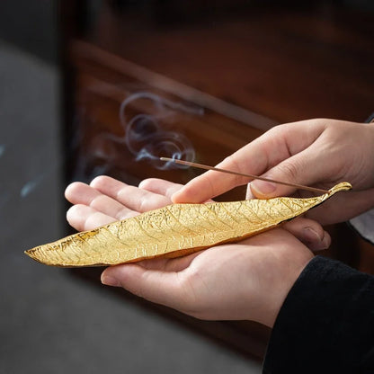 Long Leaf Ash Catcher Incense Holder