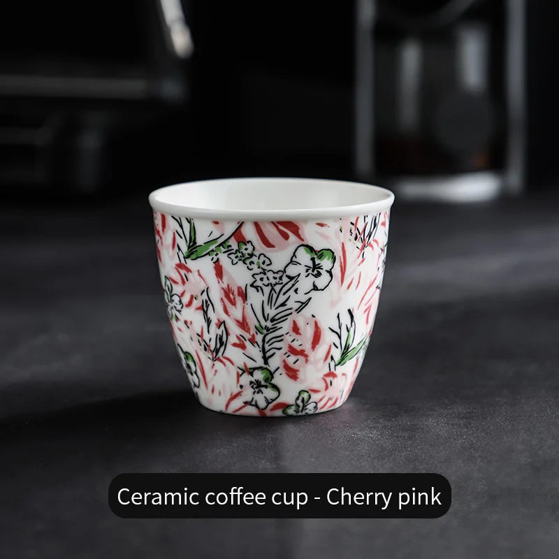 BINCOO Ceramic Coffee Cup Jungle Flower Series - Your Ritual Hub 