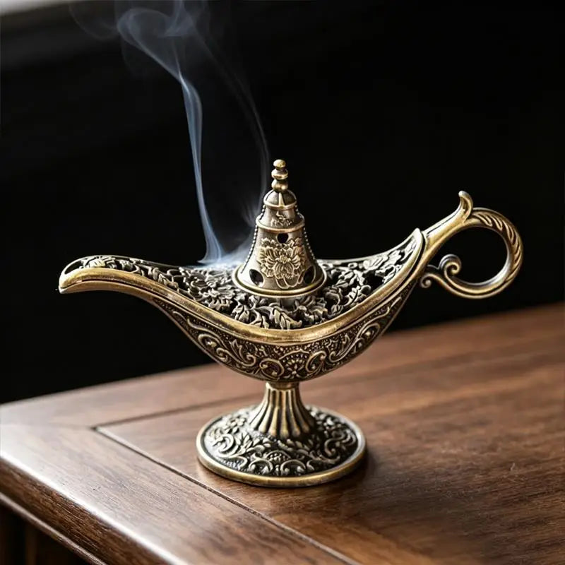 Small Antique Metal Arabic Incense Burner - Your Ritual Hub 