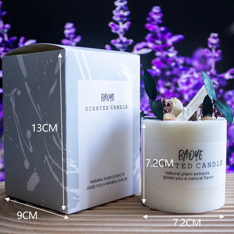 Botanical Dried Flower Scented Candle – 4 Designs