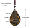 Eye of Horus Orgone Energy Pendant Necklace – Malachite, Lapis Lazuli & Healing Crystals