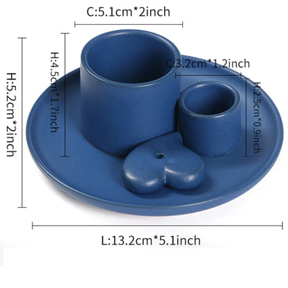 4-in-1 Ceramic Incense & Sage Burner Set