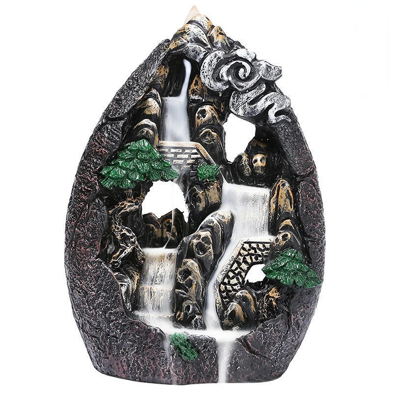 Backflow Incense Burner, Alpine Flowing Water - Your Ritual Hub 