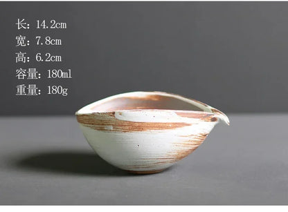Japanese Coarse Pottery Matcha Bowl