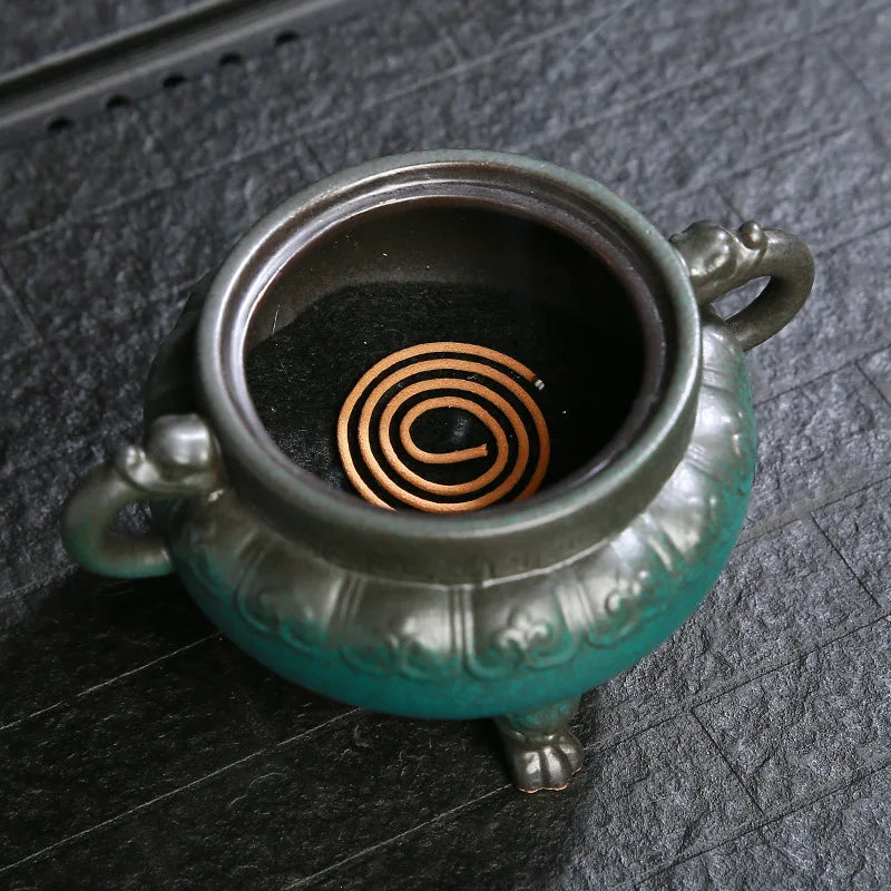 Antique Ceramic Chinese Incense Burner