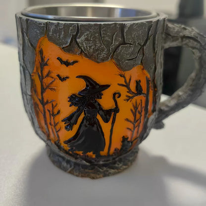 Forest Mystical Witch Mug Creative Ceramic Coffee Cup Gothic Style