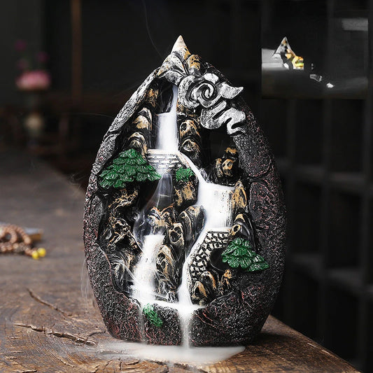 Backflow Incense Burner, Alpine Flowing Water