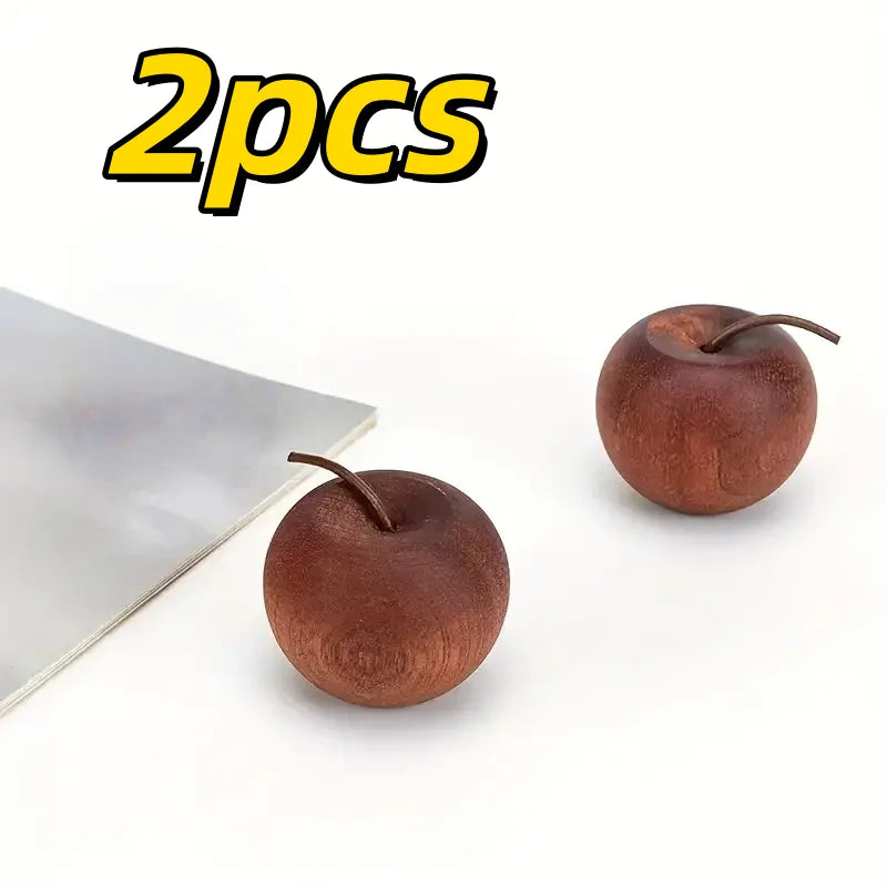 Apple-Shaped Wooden Oil Diffuser – Natural Scent, No Heat
