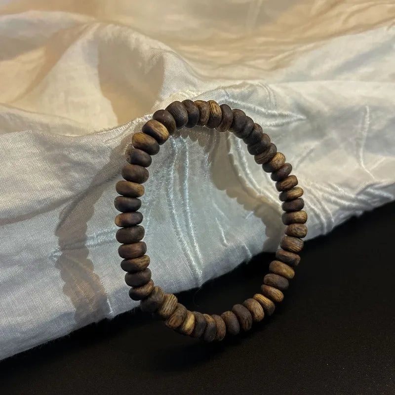 9A Grade Agarwood Oudh Prayer Bracelet – Arabian Luxury Incense Scent | Soul Purification