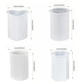 A set of four innovative silicone candle molds，Adopt3DCylindrical design - Your Ritual Hub 
