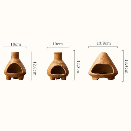 Ceramic Incense Burner Smudging Bowl with Ash Catcher Heat-Resistant Incense Censer for Yoga Home Decor & Thoughtful Gift