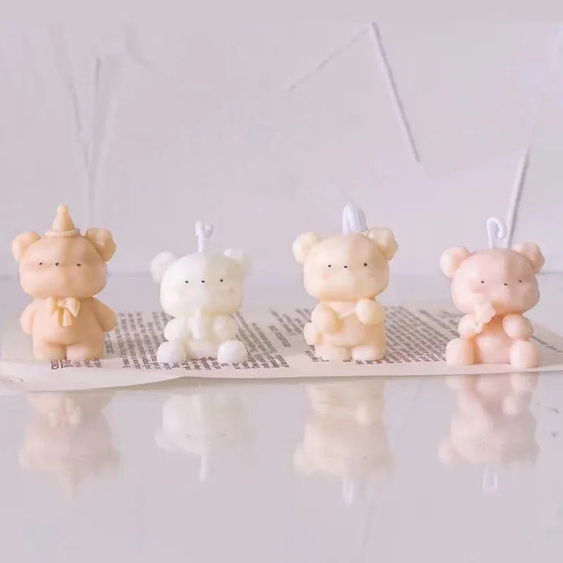Cute Bear Candle Making Mould 3D - Your Ritual Hub 