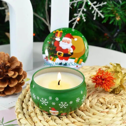 Soy Wax Candle Jar — Christmas Luminous Ornament
