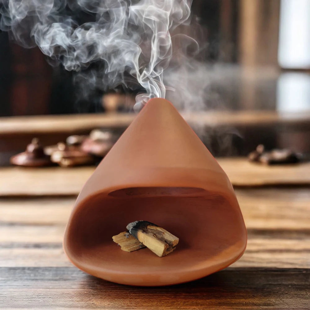 Handcrafted Ceramic Palo Santo & Sage Bowl Burner - Your Ritual Hub 