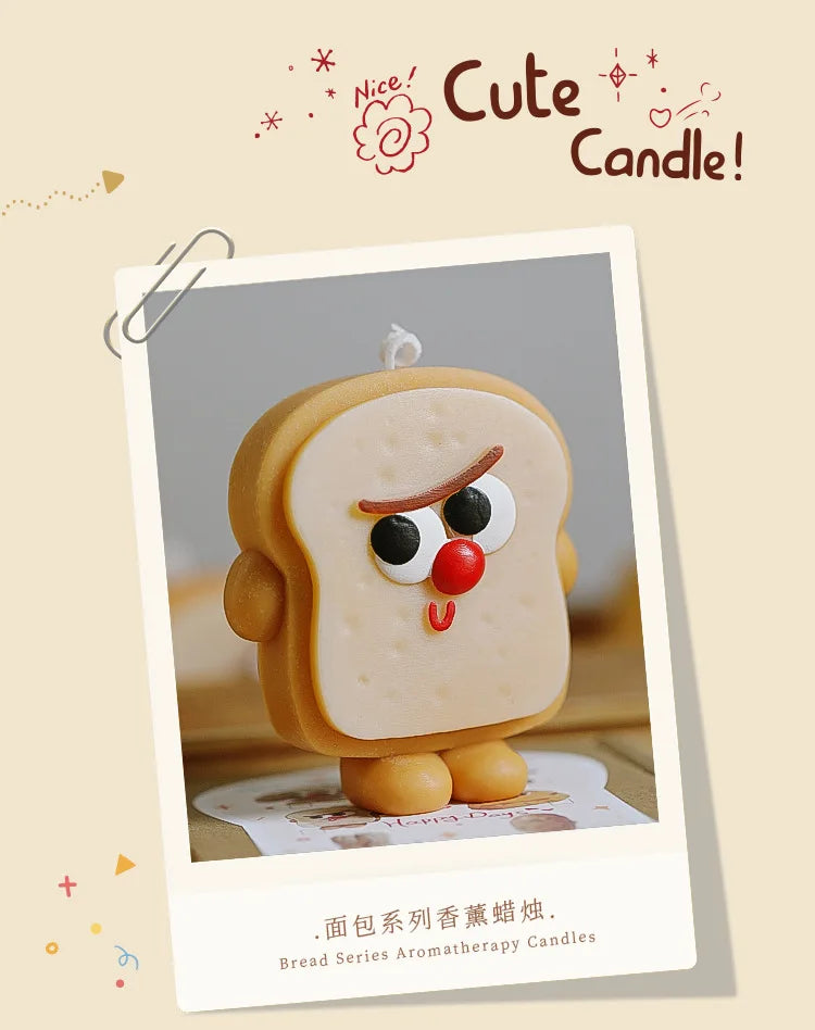 Bread-Shaped Scented Candles — Milk & Coffee Fragrance