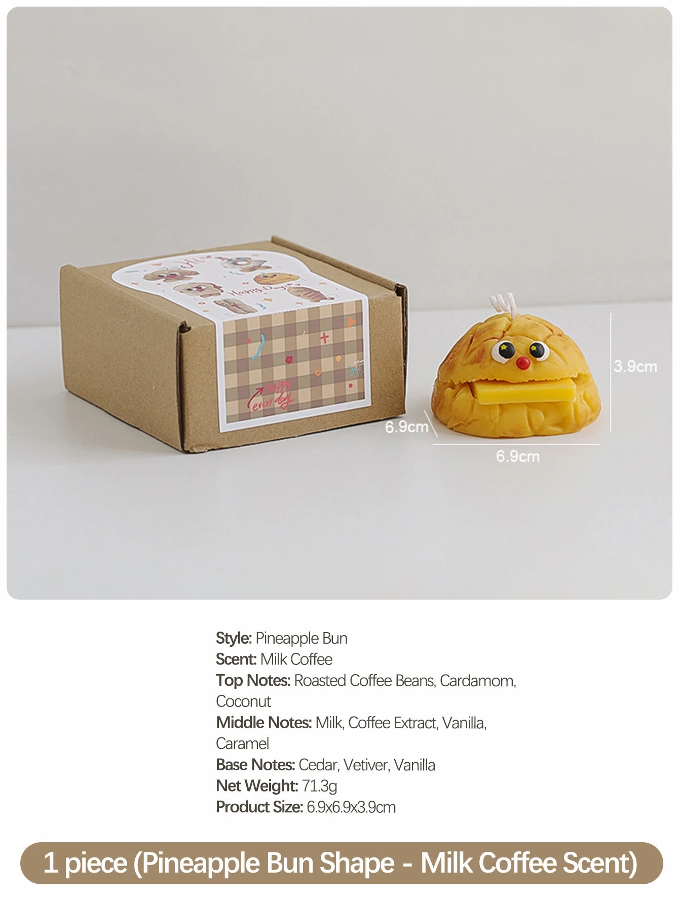 Bread-Shaped Scented Candles — Milk & Coffee Fragrance