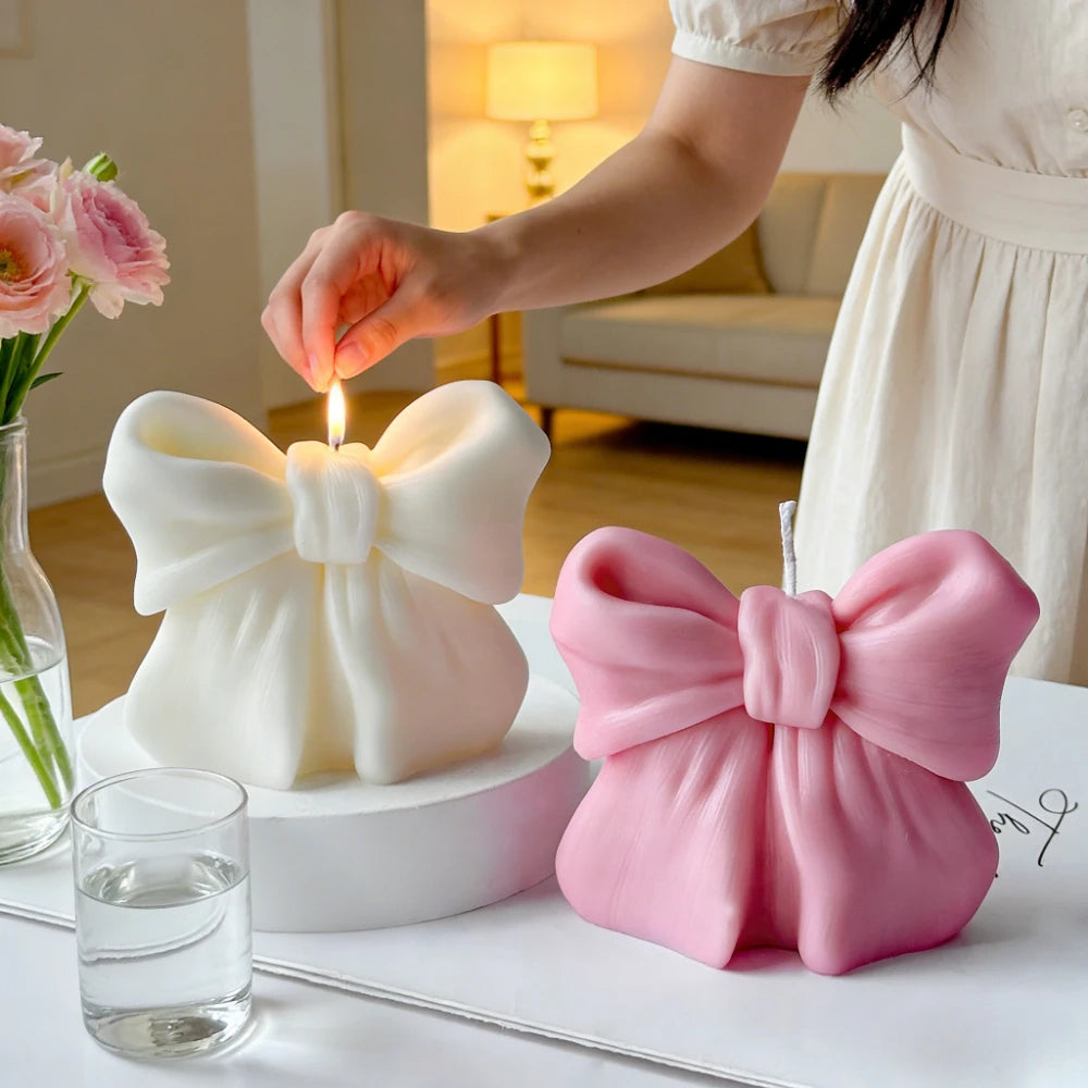 3D Bowknot Scented Candles Household Decoration Candle