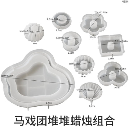 Stackable Layered Silicone Mold — Candle & Soap Making