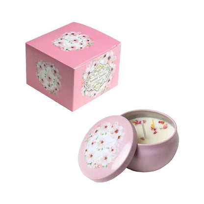 Dried Flower Soy Wax Candle in Tin