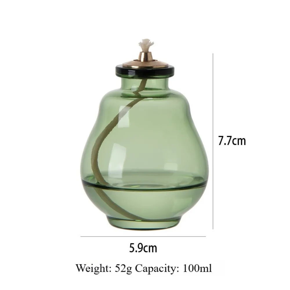 Creative Aromatherapy Candles Glass Coloful Small Oil Lamps - Your Ritual Hub 
