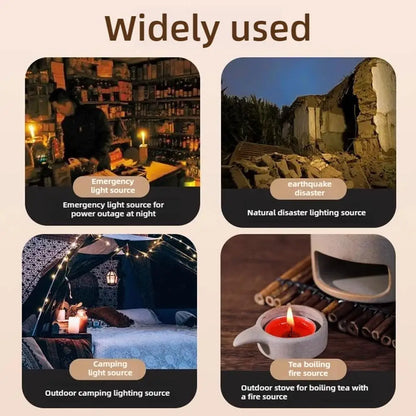 Emergency Candles for Household Power Outages Windproof Smokeless