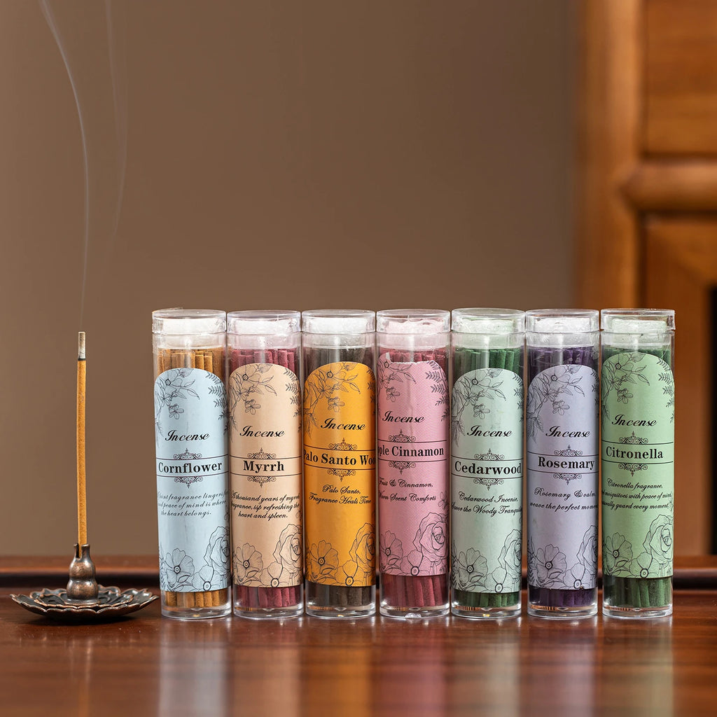 Natural Scent Incense Sticks – 40 pcs | 9 cm Wooden Sticks