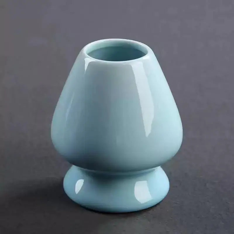 Ceramic Japanese Matcha Whisk & Teaspoon Holder Stand