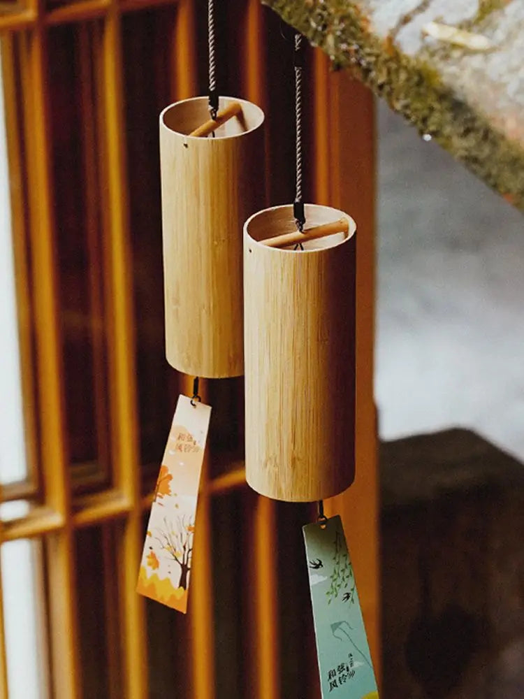 Handcrafted Bamboo Wind Chime – Tuned Chord Sound Healing & Meditation Bell