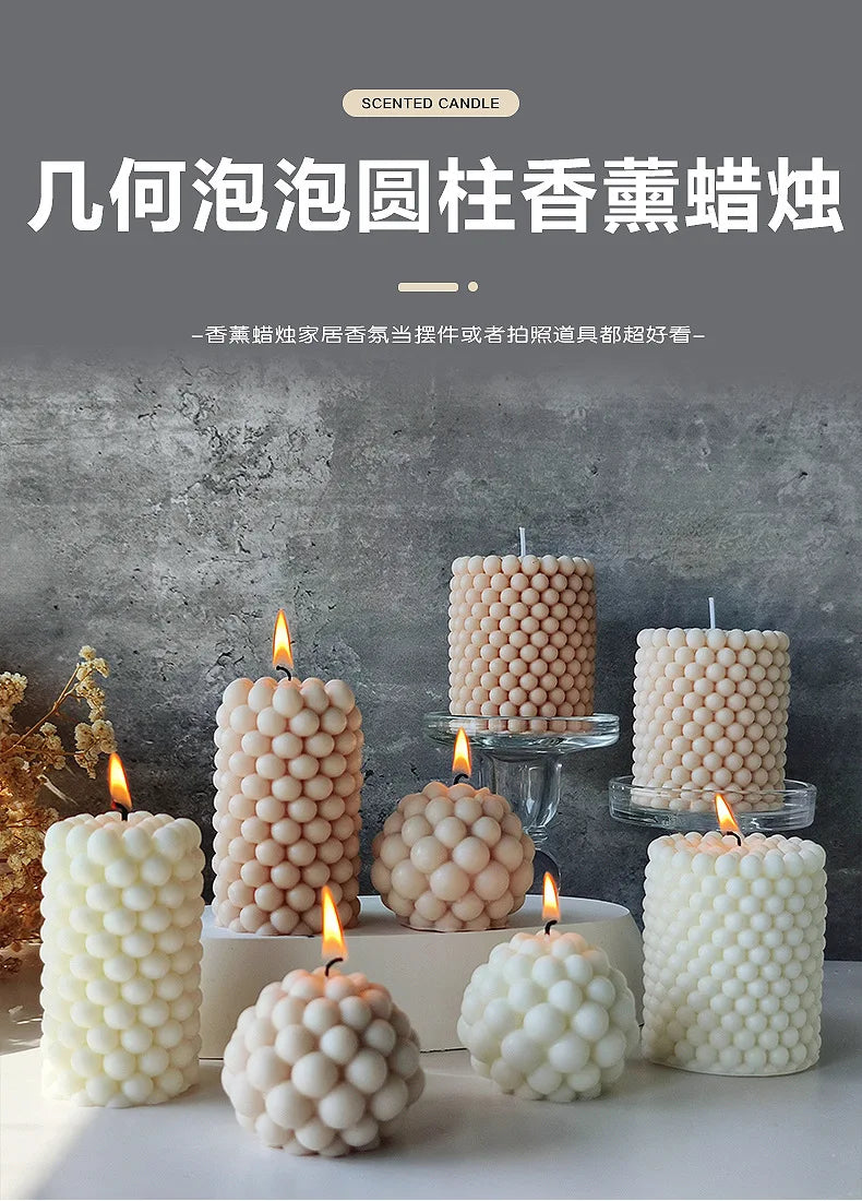 Handmade Nordic Bubble Soy Wax Candle