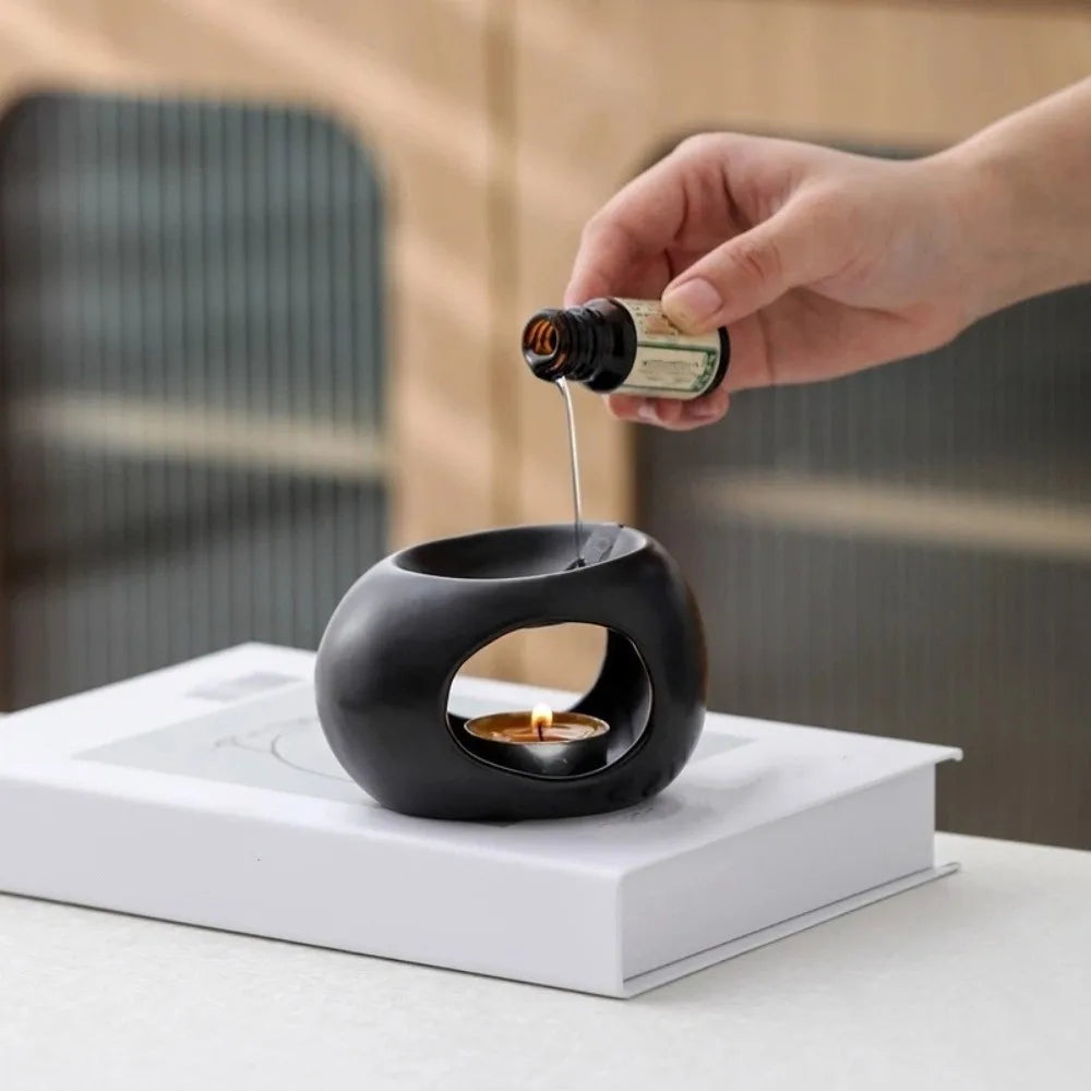 Minimalist European Ceramic Essential Oil Burner