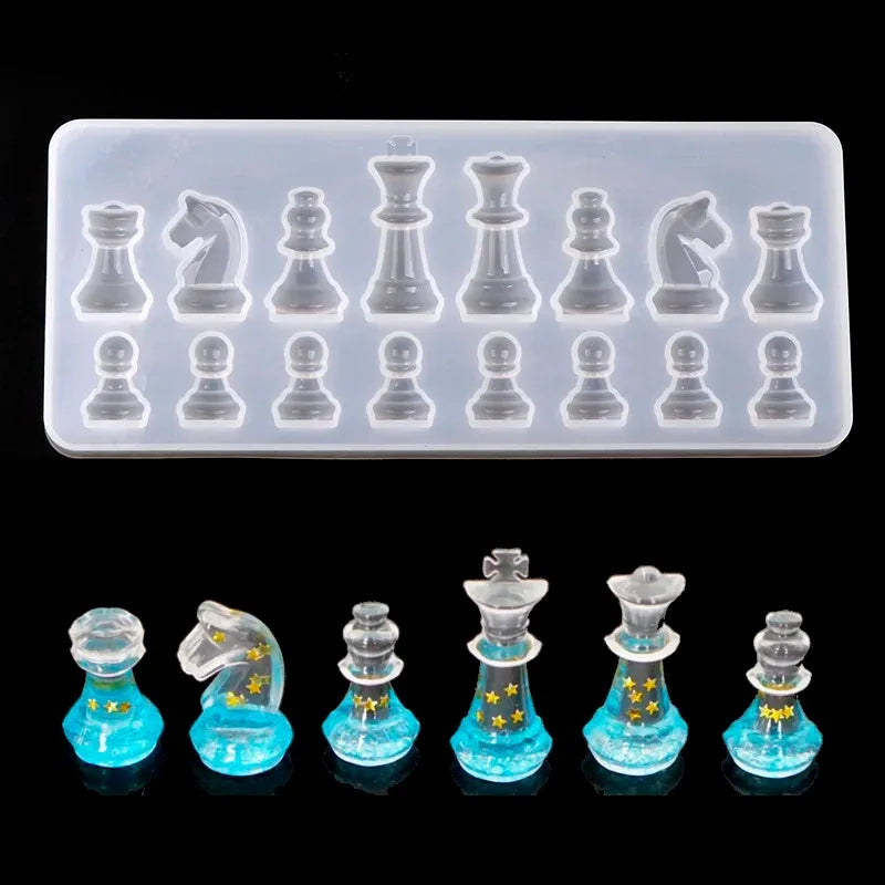 DIY Chess Piece Silicone Mould for Resin & Clay