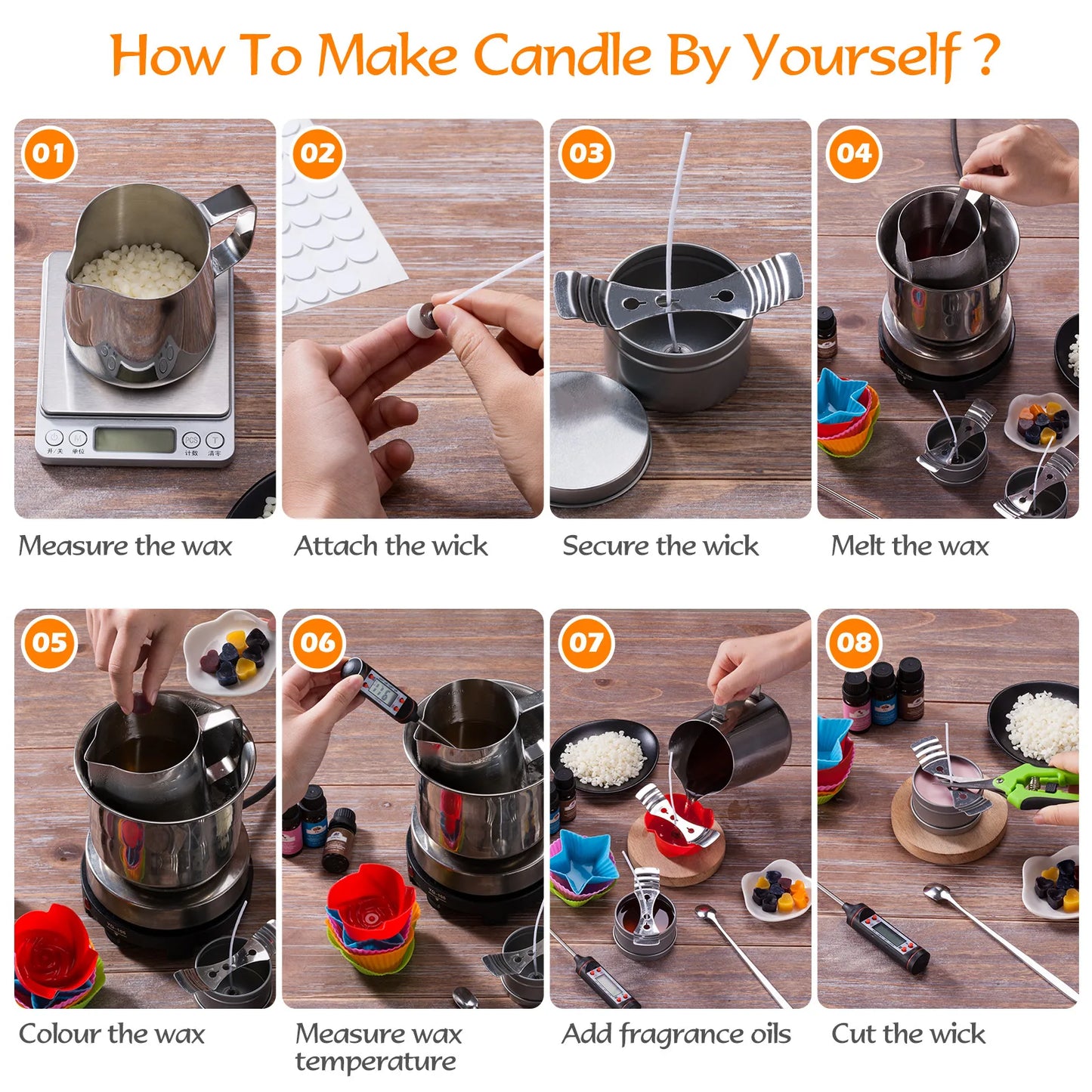 DIY Aromatherapy Candle Making Kit — Soy & Beeswax