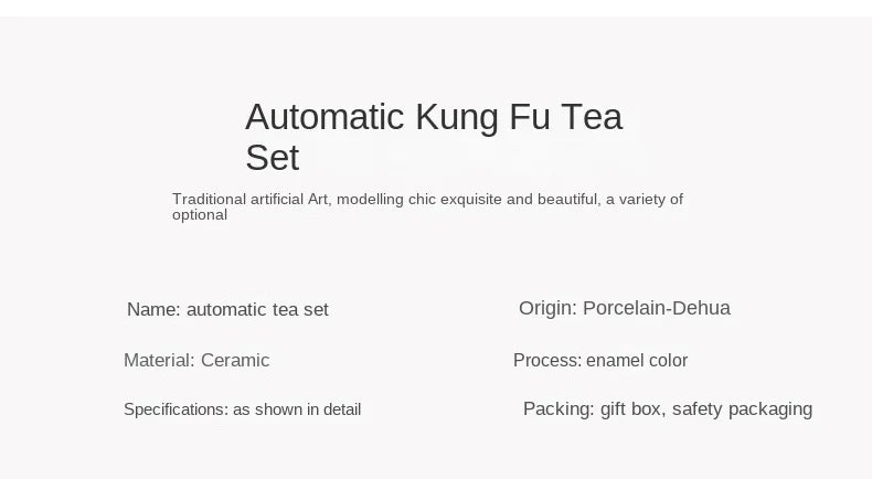 Semi-Automatic Rotating Kung Fu Tea Set