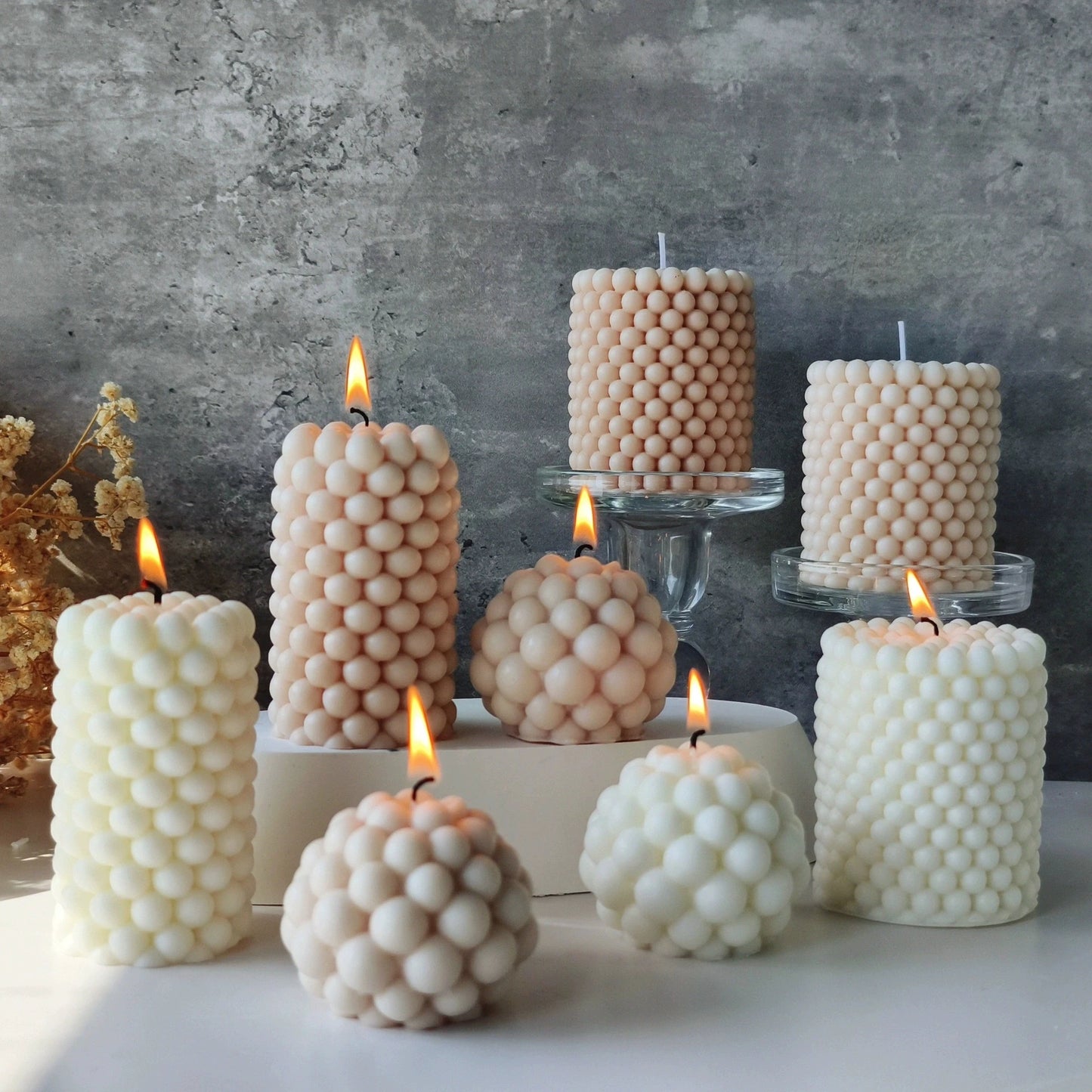 Handmade Nordic Bubble Soy Wax Candle