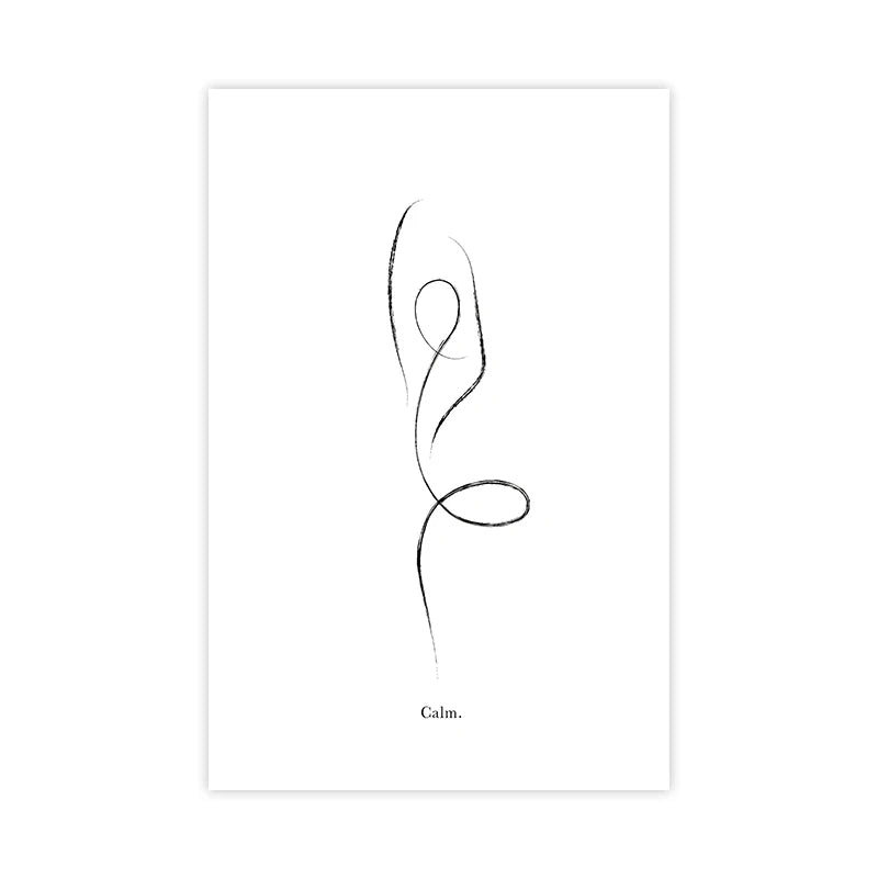 Yoga Wall Art Print Meditation Poster Yoga Symbol Breath Quote - Your Ritual Hub 