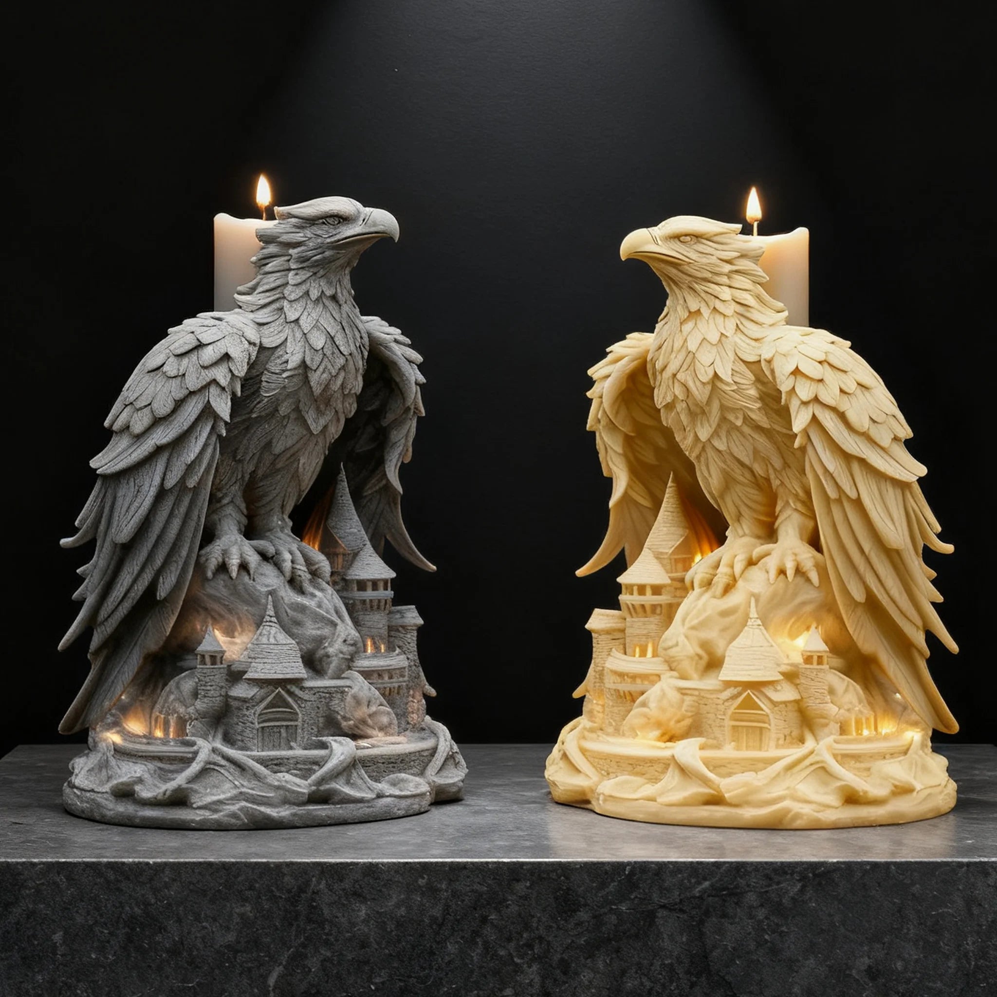 Eagle Castle Art Candle Mold - Your Ritual Hub 