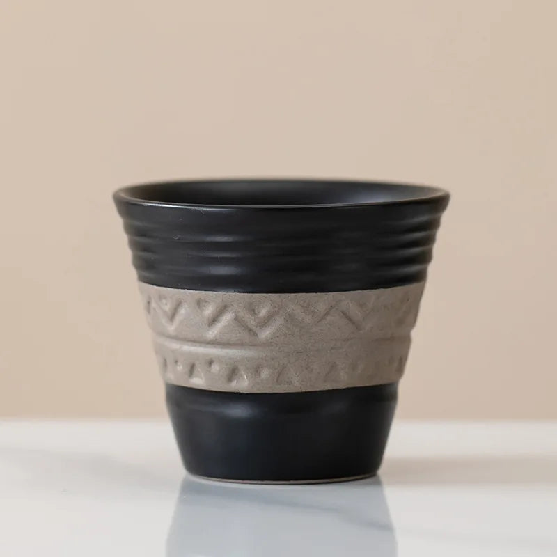 Saudi Arabian Coffee Cup Small Vintage Coarse Ceramic - Your Ritual Hub 