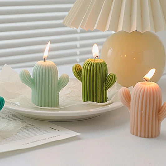 Small Cactus Scented Wax Candles Ornament