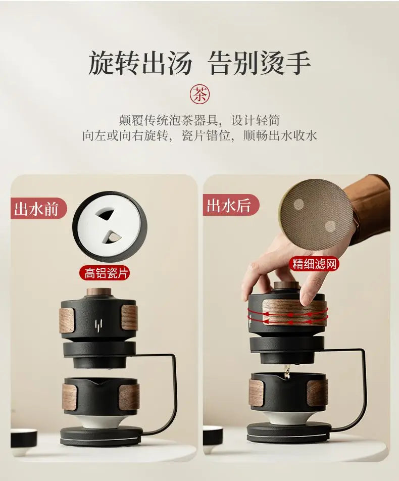 Premium Ceramic Automatic Tea Set — Complete Kit