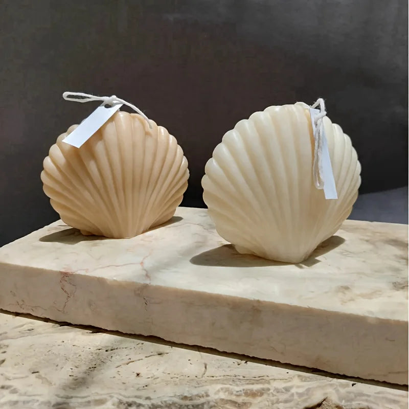 1pc 3D Shell Silicone Scented Candle Mold for DIY Aromatherapy Wax and Clay Crafts - Your Ritual Hub 
