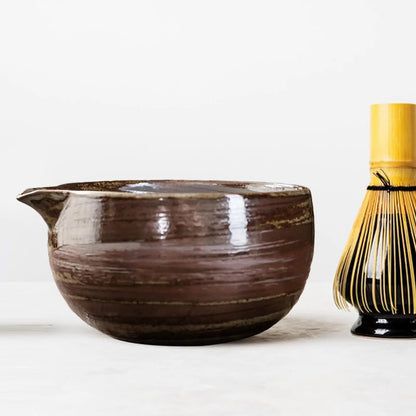 Porcelain Matcha Mixing Bowl 600ml for Japanese Tea Ceremony