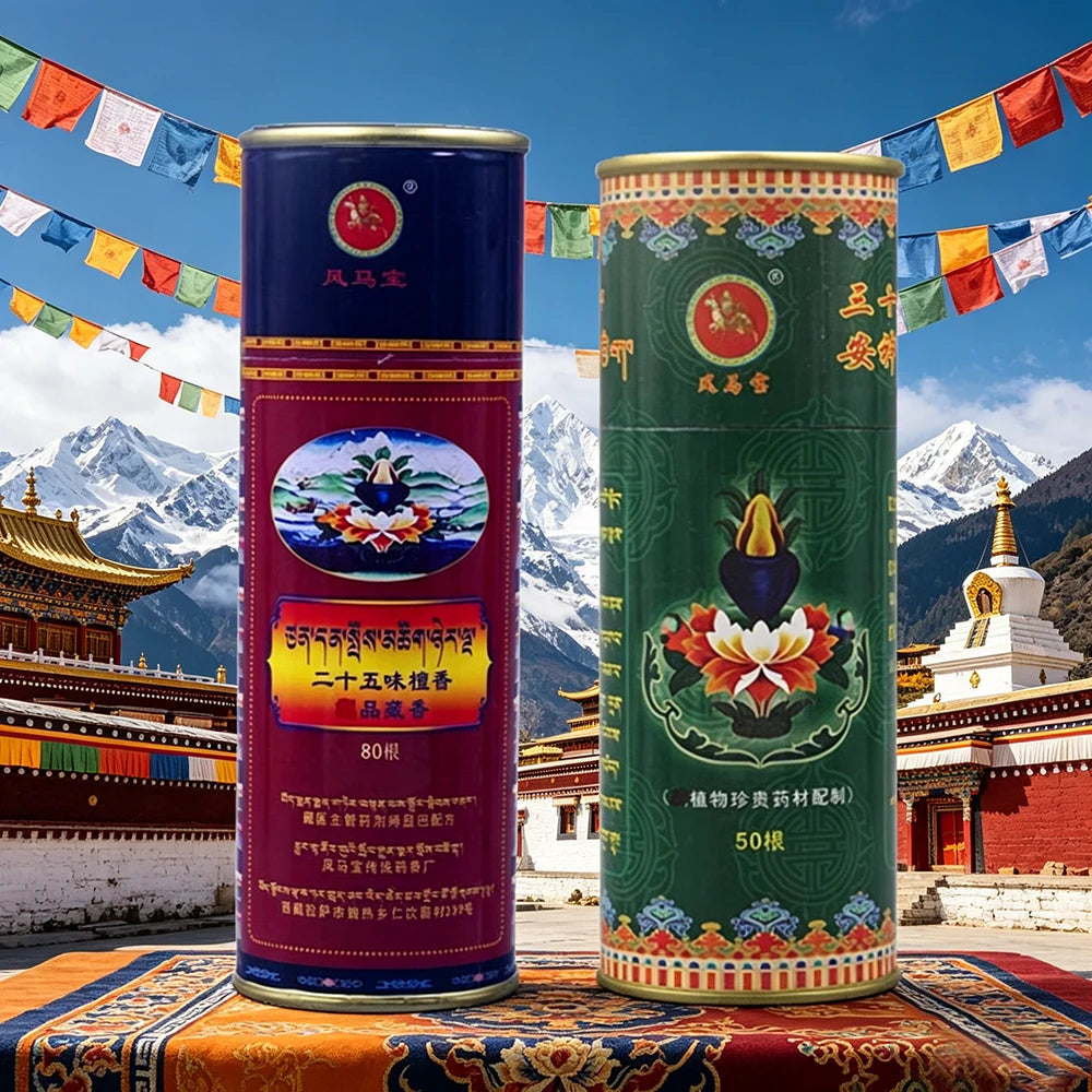Handmade Tibetan Herbal Incense – Dragon Belly, 25 & 31 Flavours | Natural Purification & Meditation