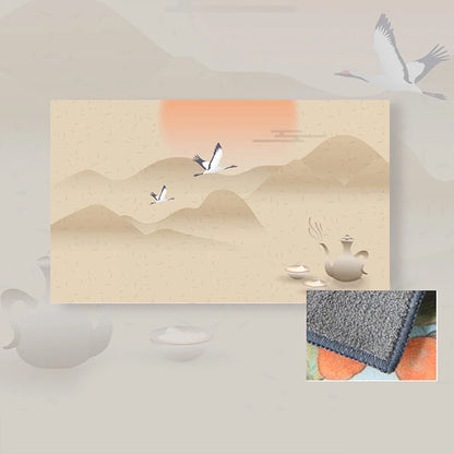 Premium Retro Painted Tea Cloth — 30×18cm