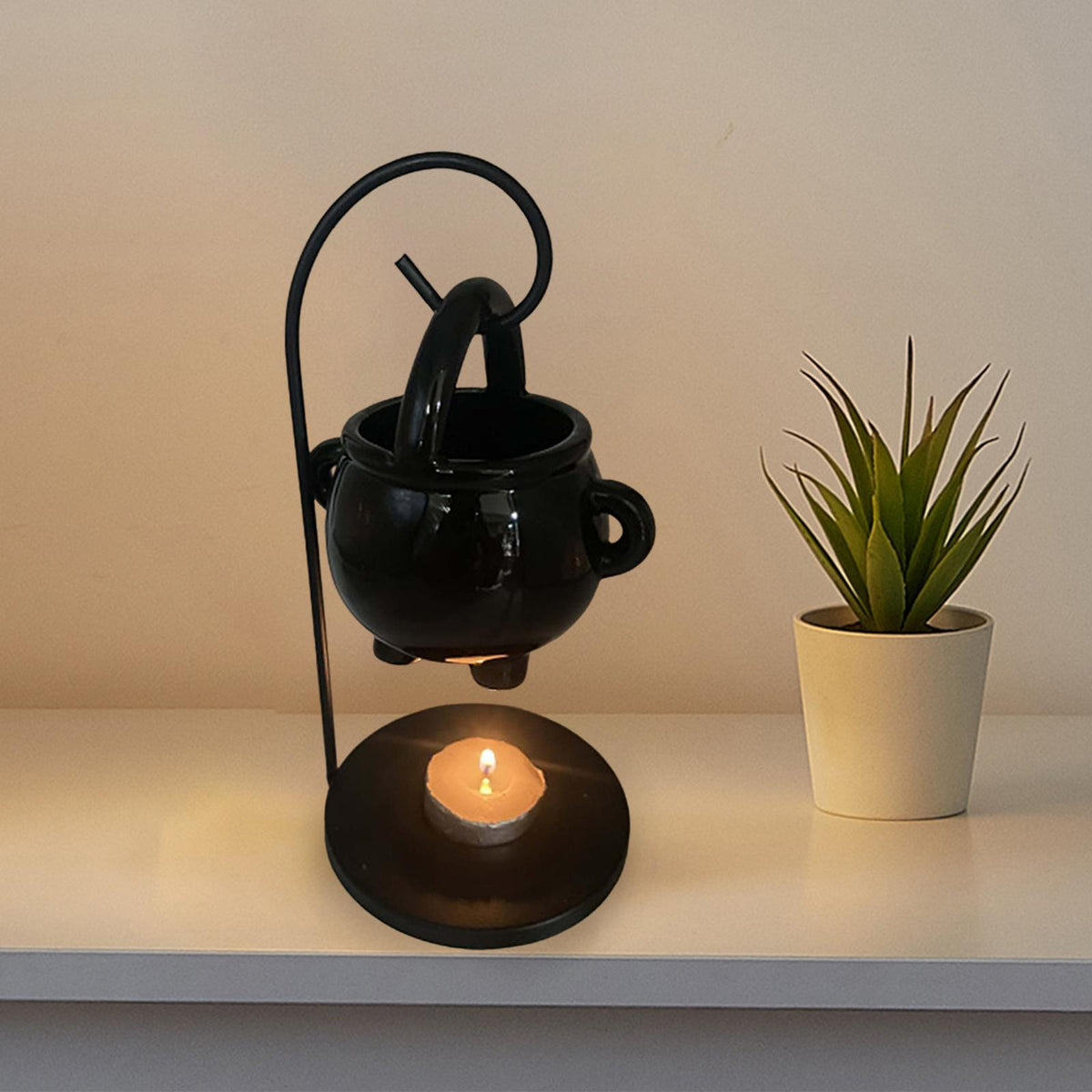 Ceramic Essential Oil Burner & Tealight Wax Warmer - Your Ritual Hub 