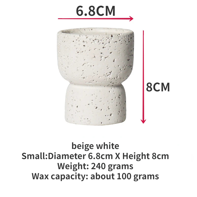 European style simple cement household scented candle empty cup - Your Ritual Hub 