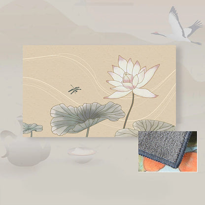 Premium Retro Painted Tea Cloth — 30×18cm