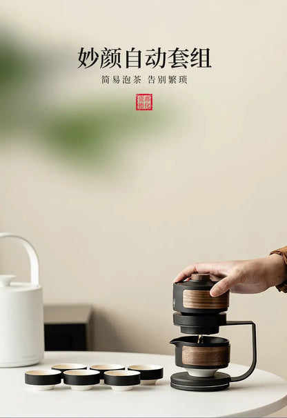 Premium Ceramic Automatic Tea Set — Complete Kit