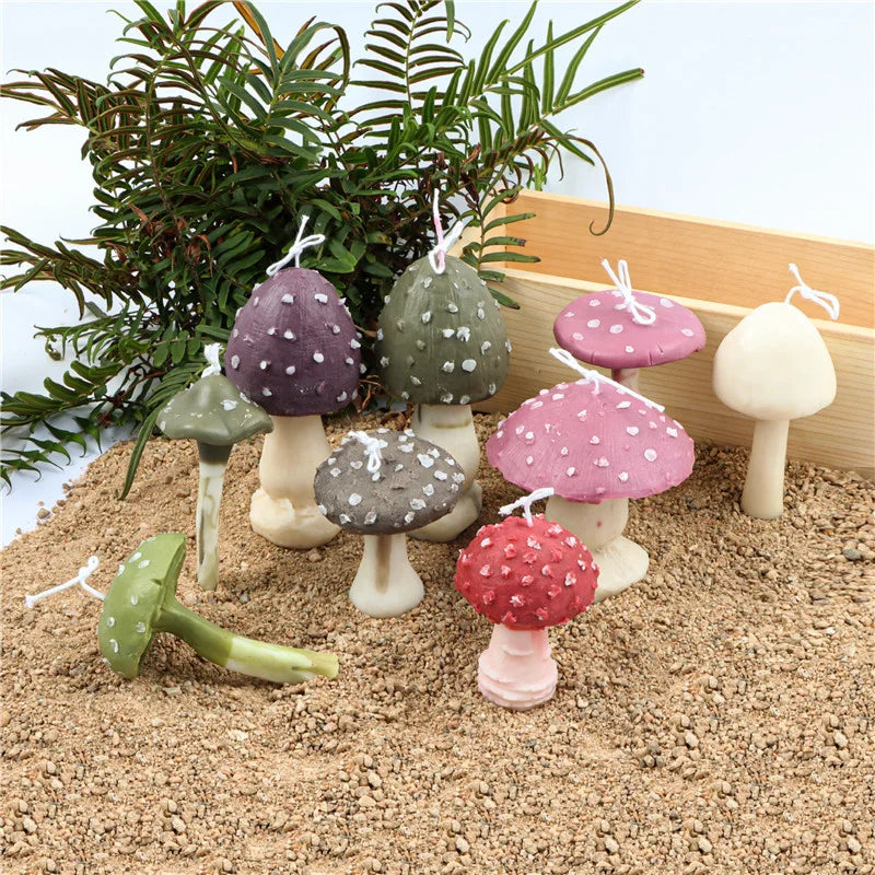 Mushroom Silicone Candle Mold — Whimsical DIY Wax Mould