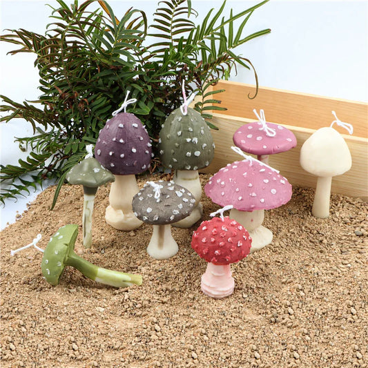 Mushroom Silicone Candle Mold — Whimsical DIY Wax Mould