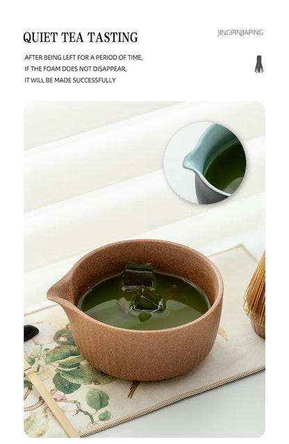 8-Piece Kiln-Fired Japanese Matcha Ceremony Set